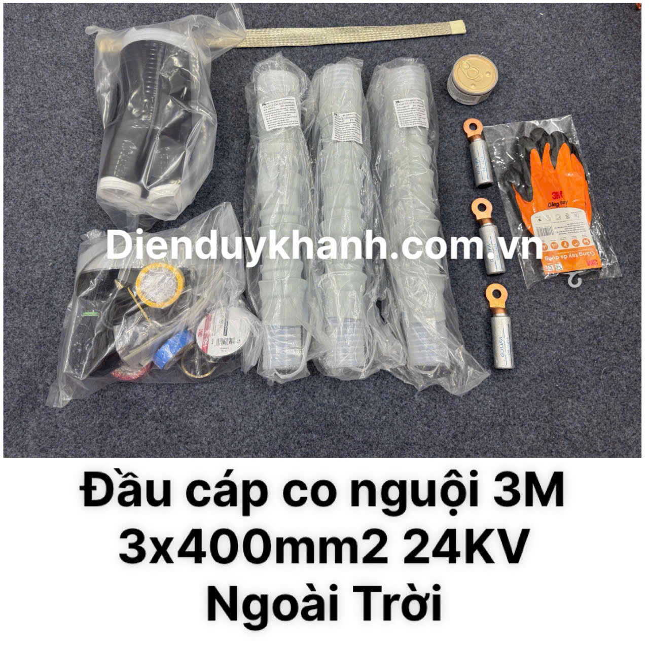 Đầu Cáp Co Nguội Trung Thế Ngoài Trời 24KV OD 3C QTII(M)6S-32-400 ( 3x400mm2)